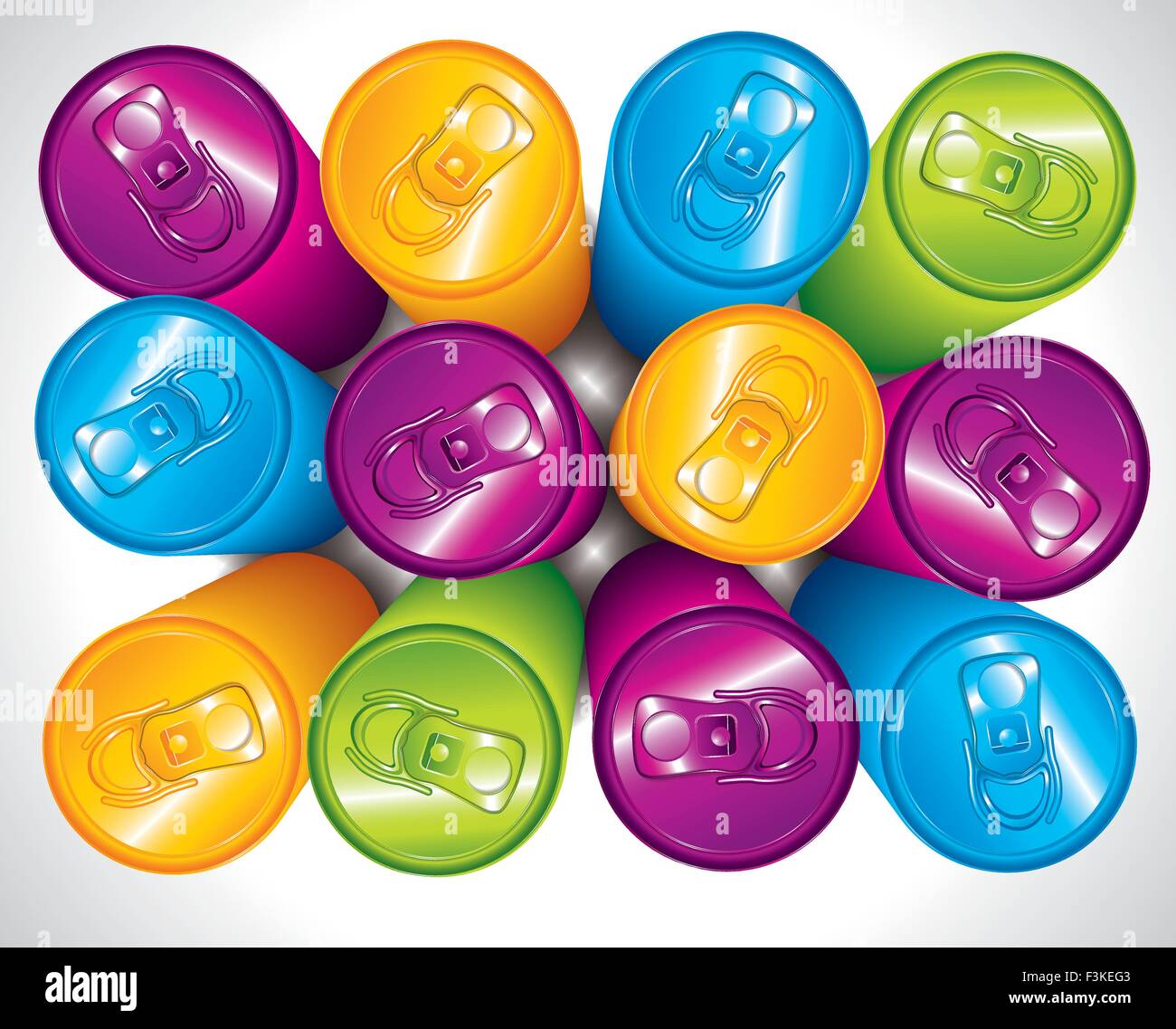 Color cans background Stock Vector
