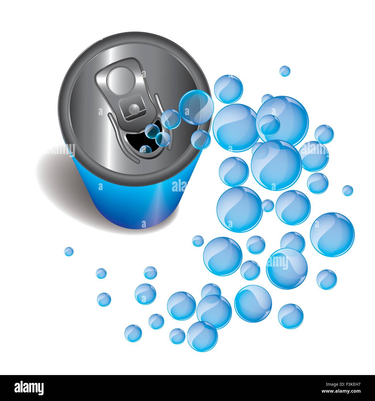 Blue can background Stock Vector