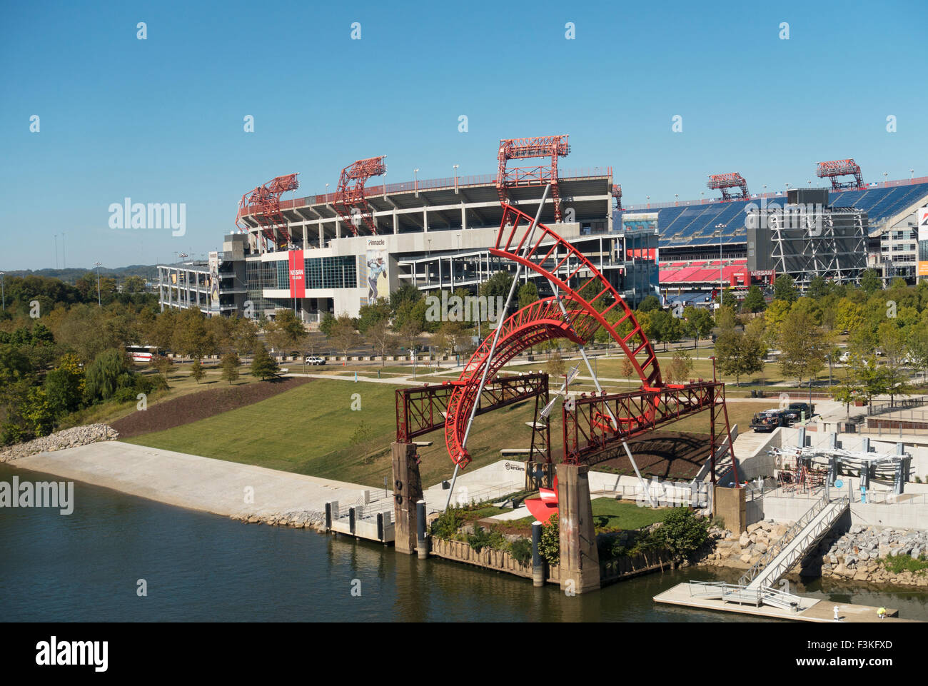 Nissan stadium Nashville Tennessee TN Stock Photo