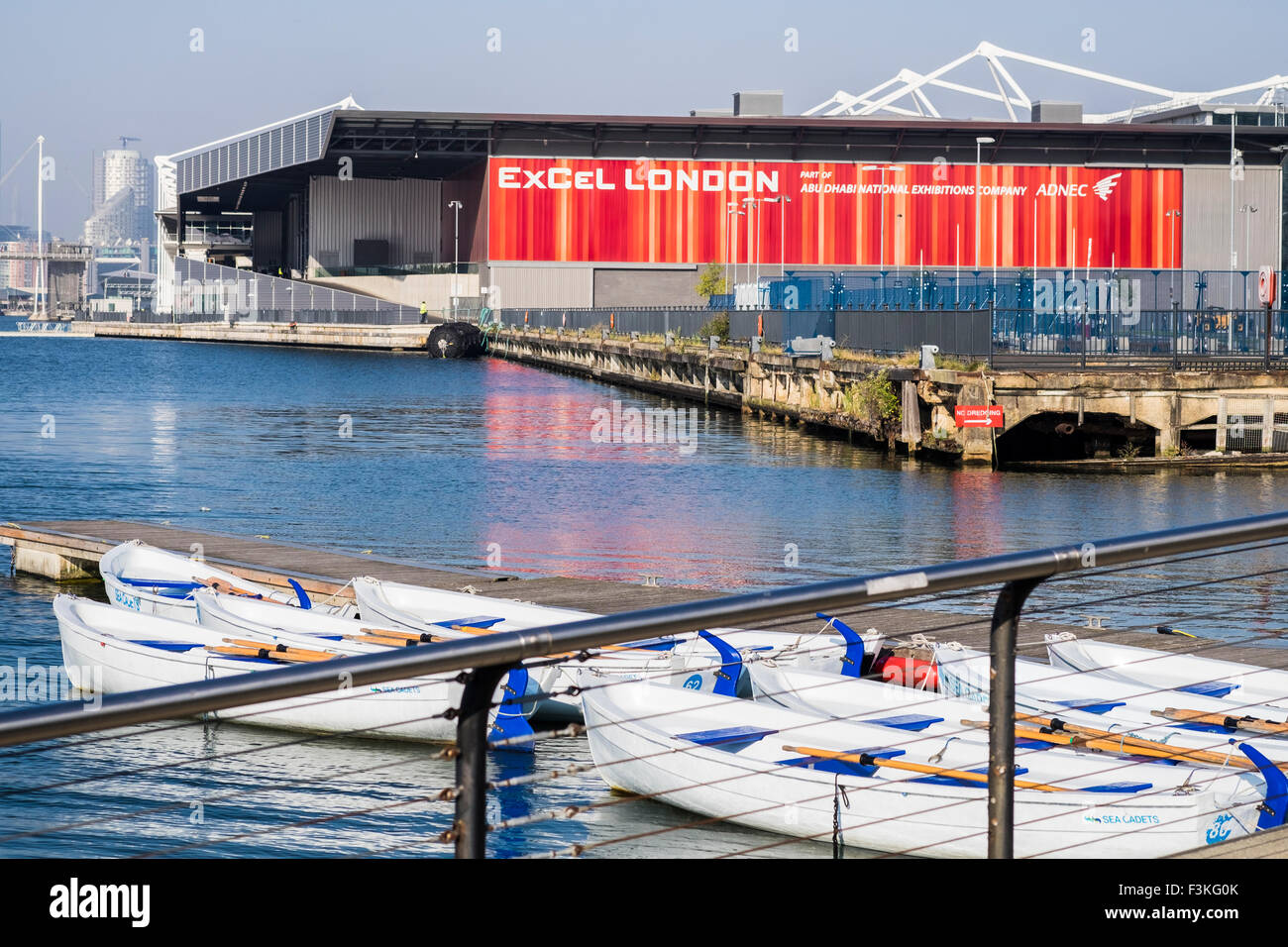 Excel London exhibition centre, Docklands, London, England, U.K Stock