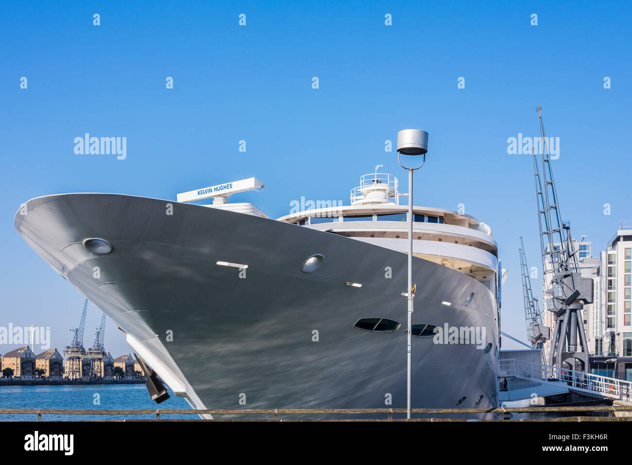 Sunborn Yatch Hotel, Victoria Dock, London, England, U.K Stock Photo