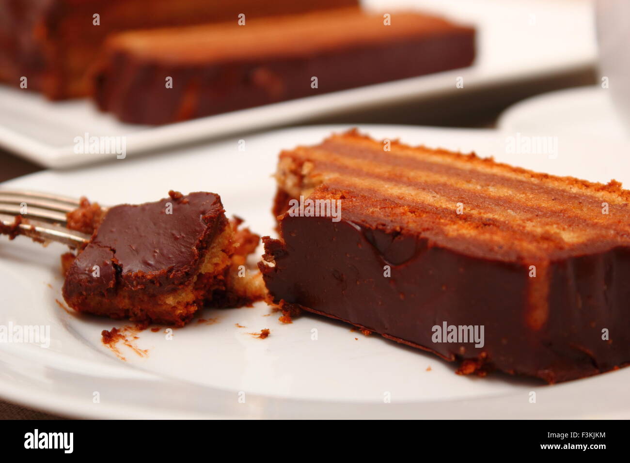 Chocolate Hazelnut Meringue Cake Stock Photo - Alamy