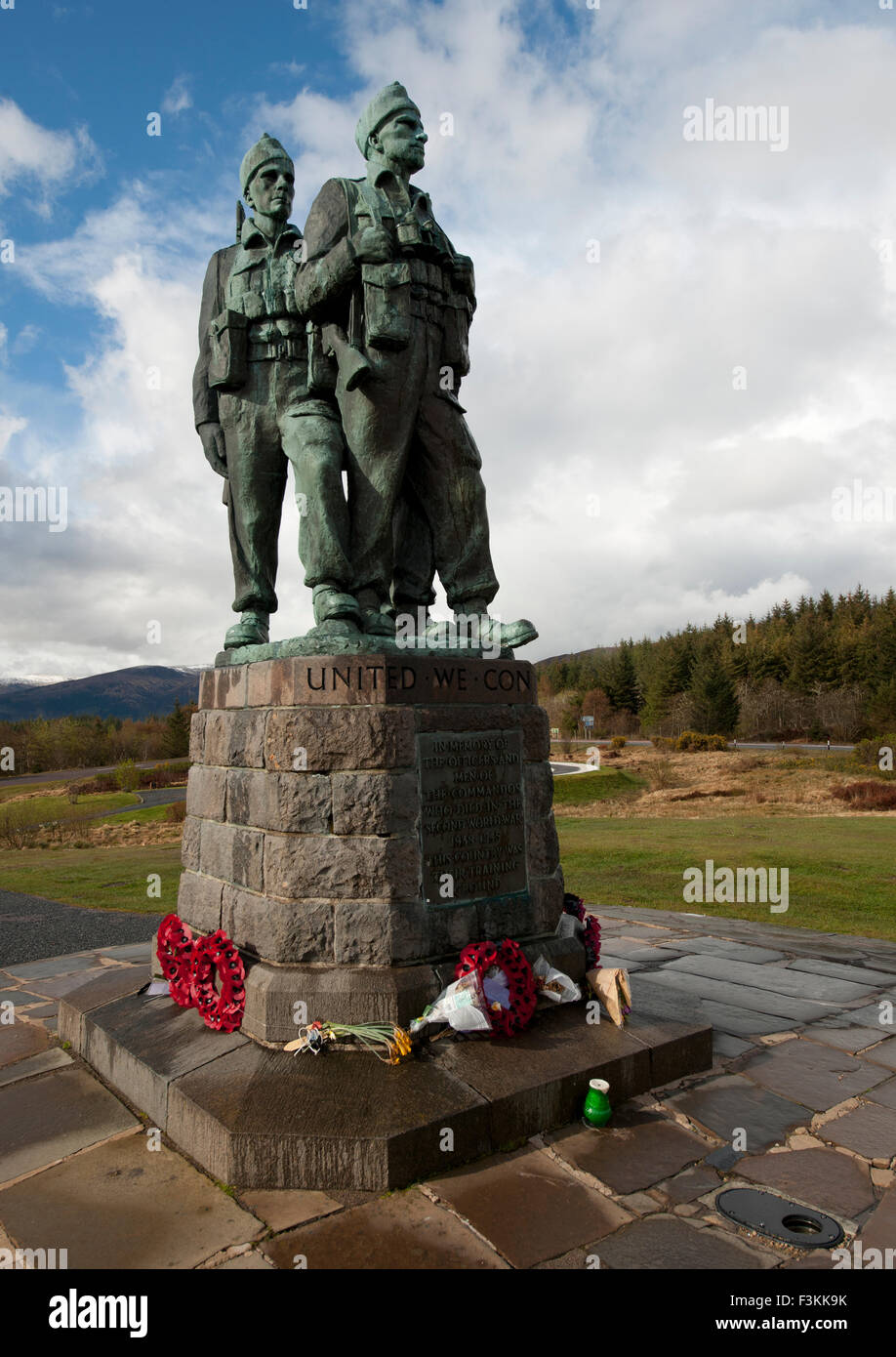 Commando Memorial at Spean Bridge, Lochaber, Highlands, Scotland, UK ...