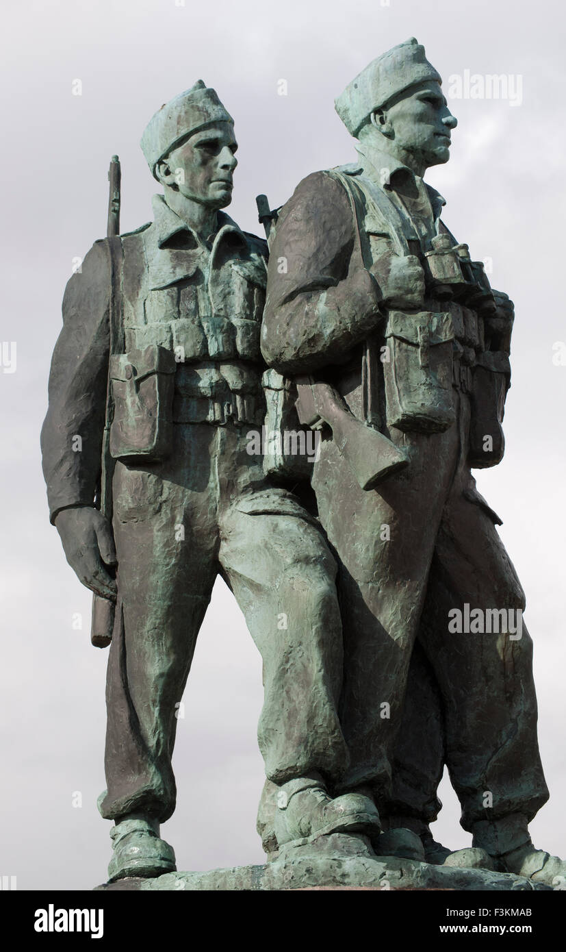 Commando Memorial at Spean Bridge, Lochaber,  Highlands, Scotland, UK Stock Photo