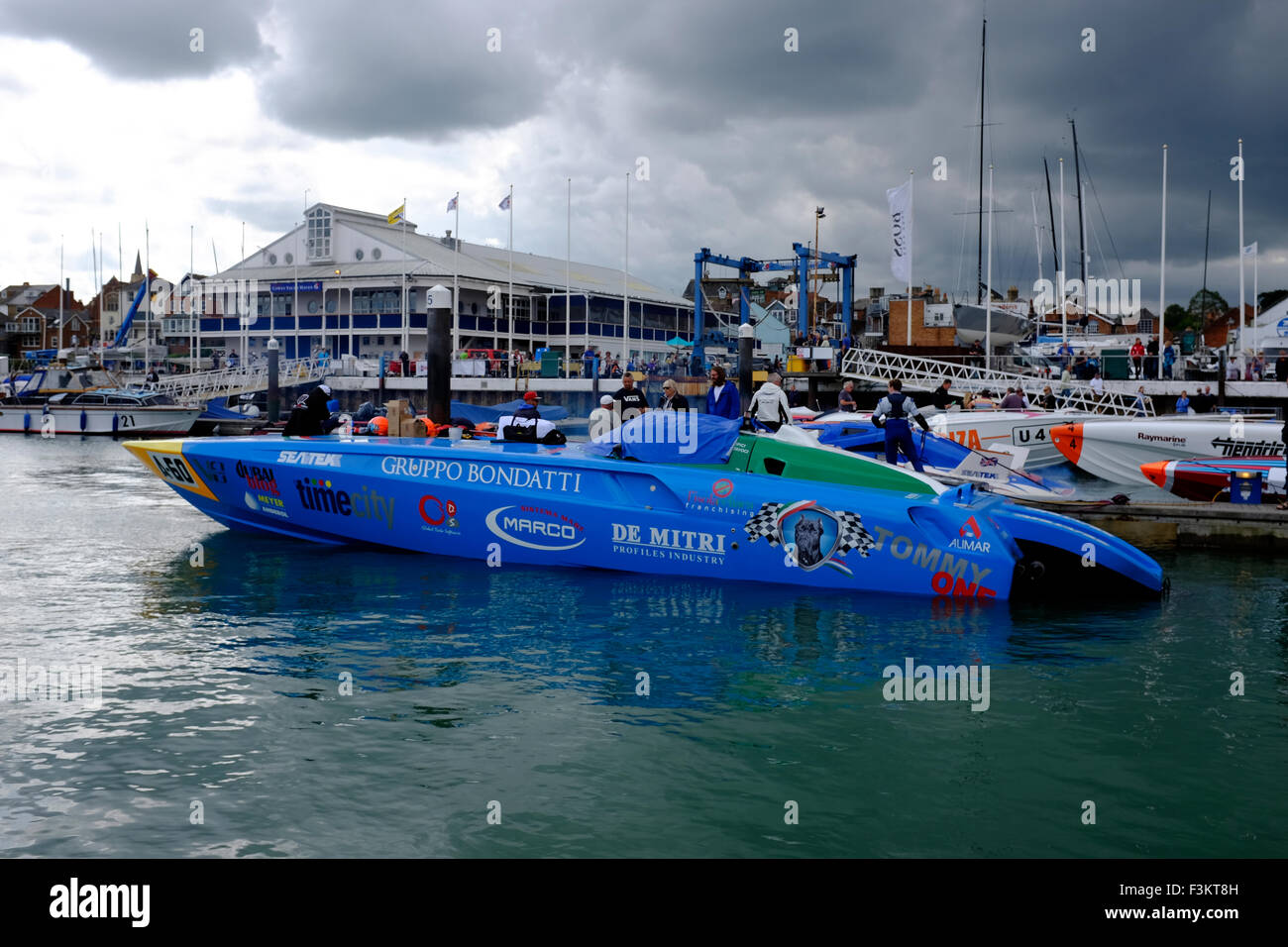 The Yacht Haven 2015, Cowes Classic, Power Boat Race, Cowes, Isle of Wight, England, UK, Stock Photo