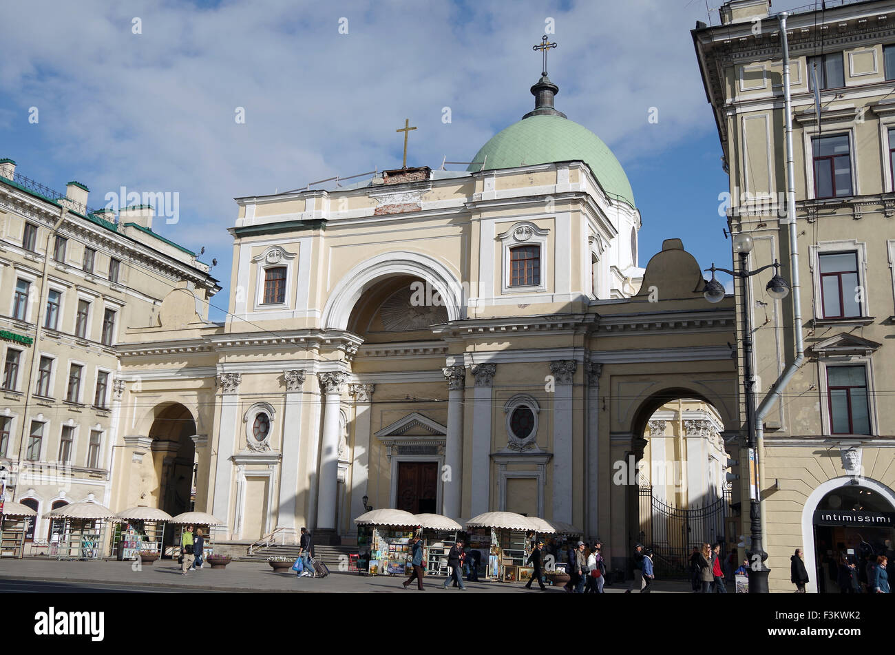 Church of St Catherine, St Petersburg, Russia Stock Photo