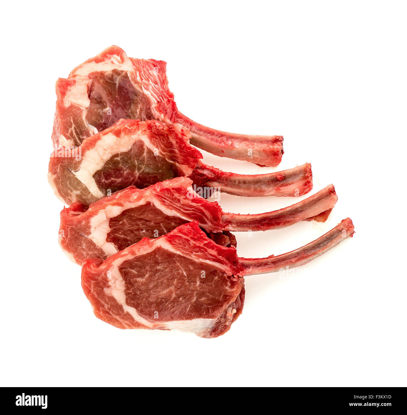 Mutton lamb chops Stock Photo