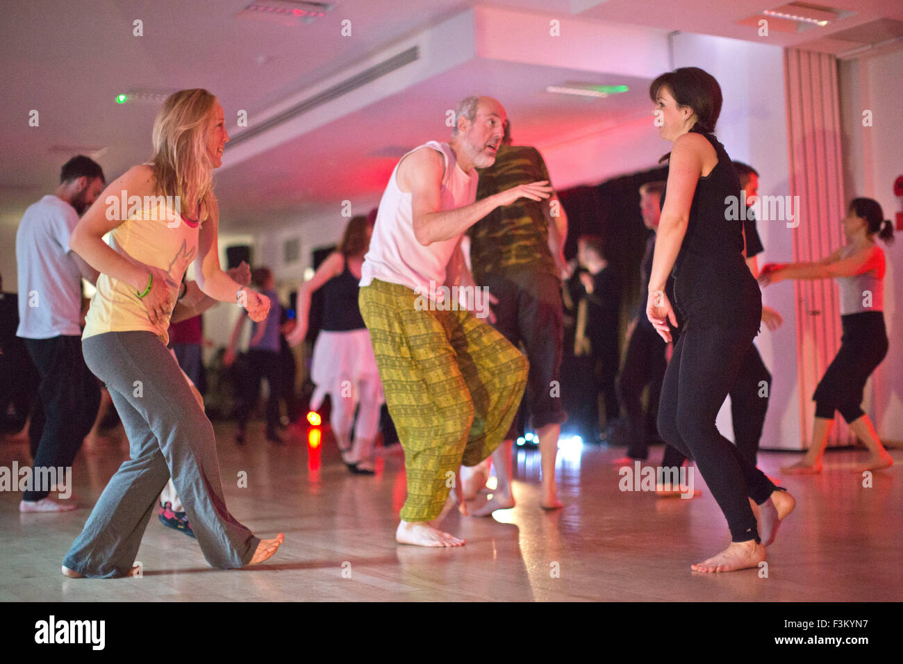 5rhythms class, Five Rhythms Dancing Class, meditation practice, London, England, UK Stock Photo