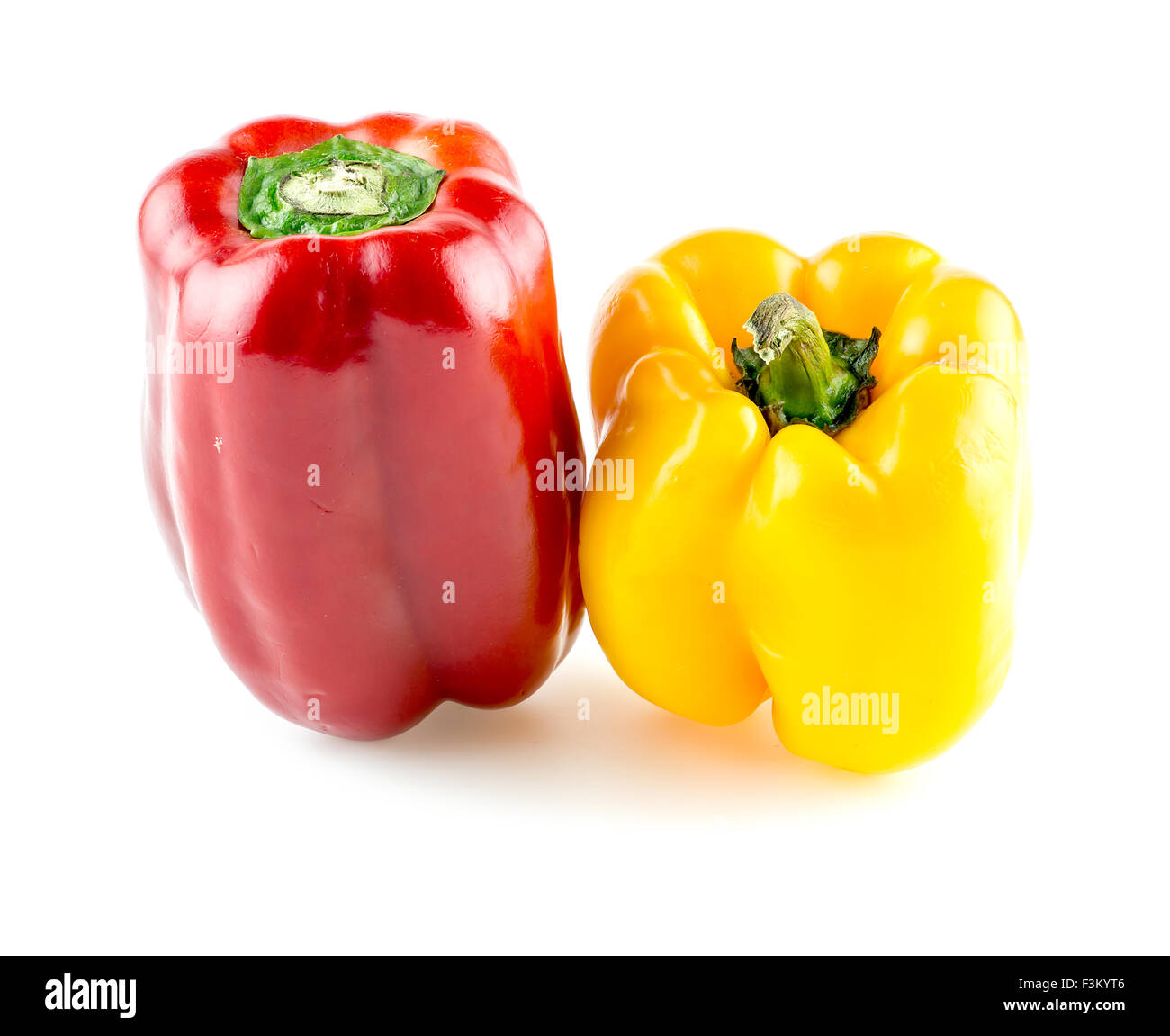 Isolated peppers Stock Photo