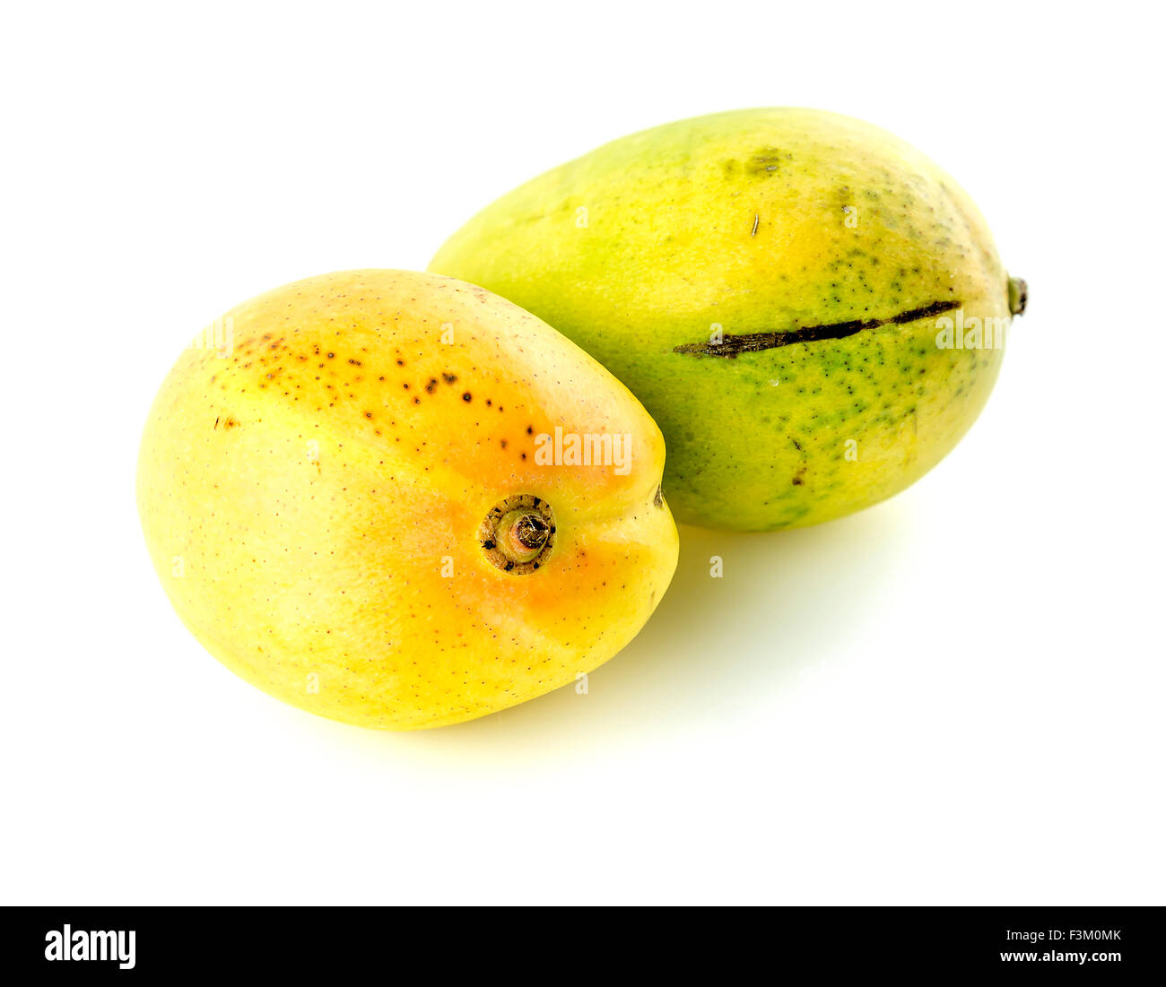 Macro closeup of sweet tasty mangoes Stock Photo