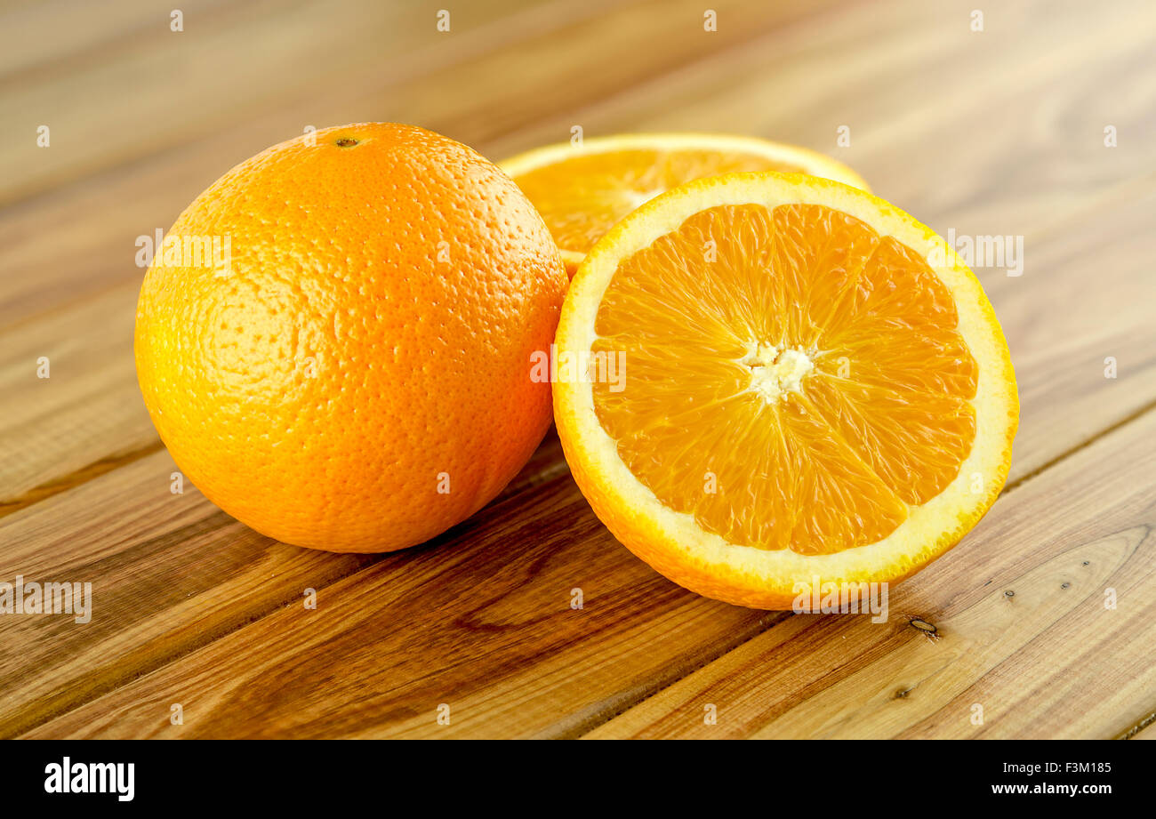 Sliced orange Stock Photo