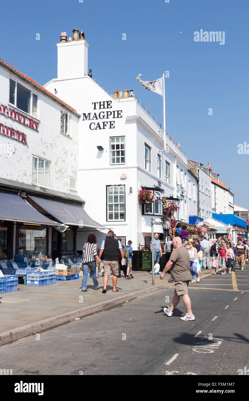 the magpie cafe at Whitby, North Yorkshire, England Stock Photo