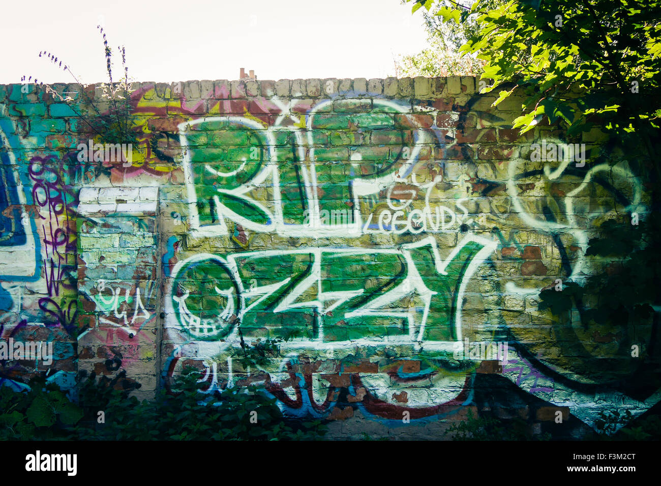 Words Spray Painted On Wall High Resolution Stock Photography and