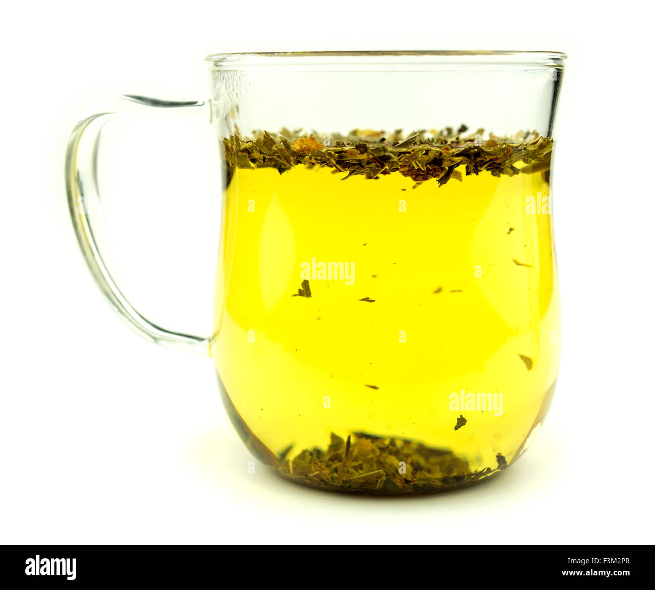Tasty healthy green tea in a cup Stock Photo