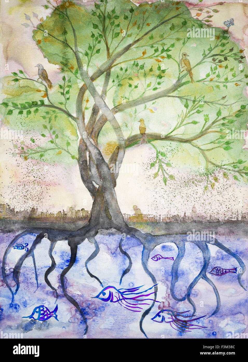 Дерево жизни рисунок 5 класс изо