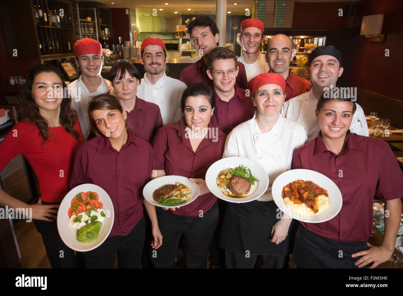 Strada, Italian chain restaurant, Covent Garden, London, England, UK Stock Photo