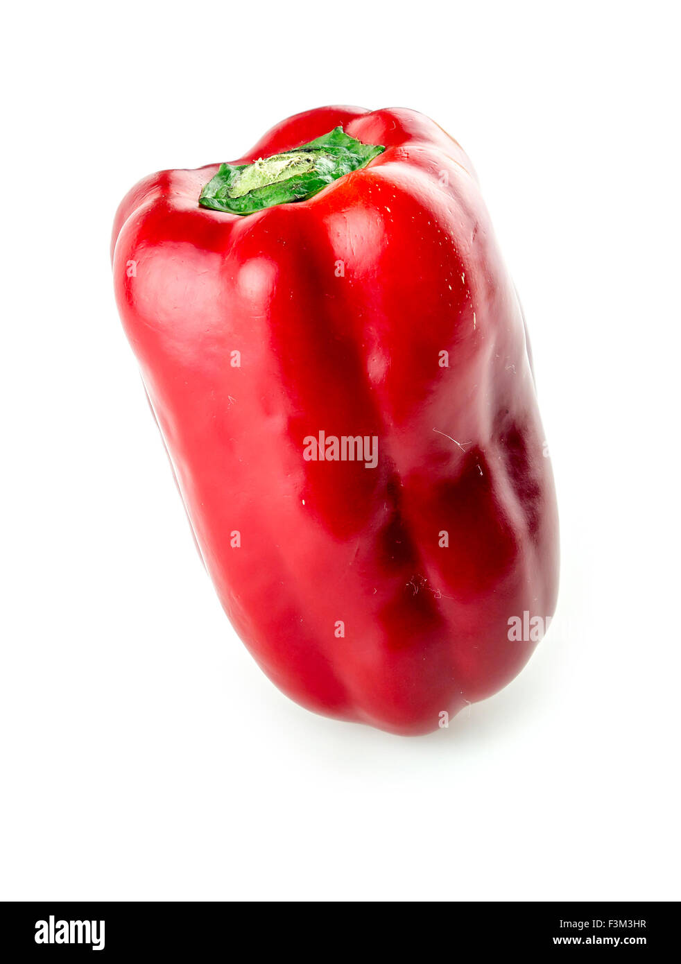 Isolated red bell pepper Stock Photo