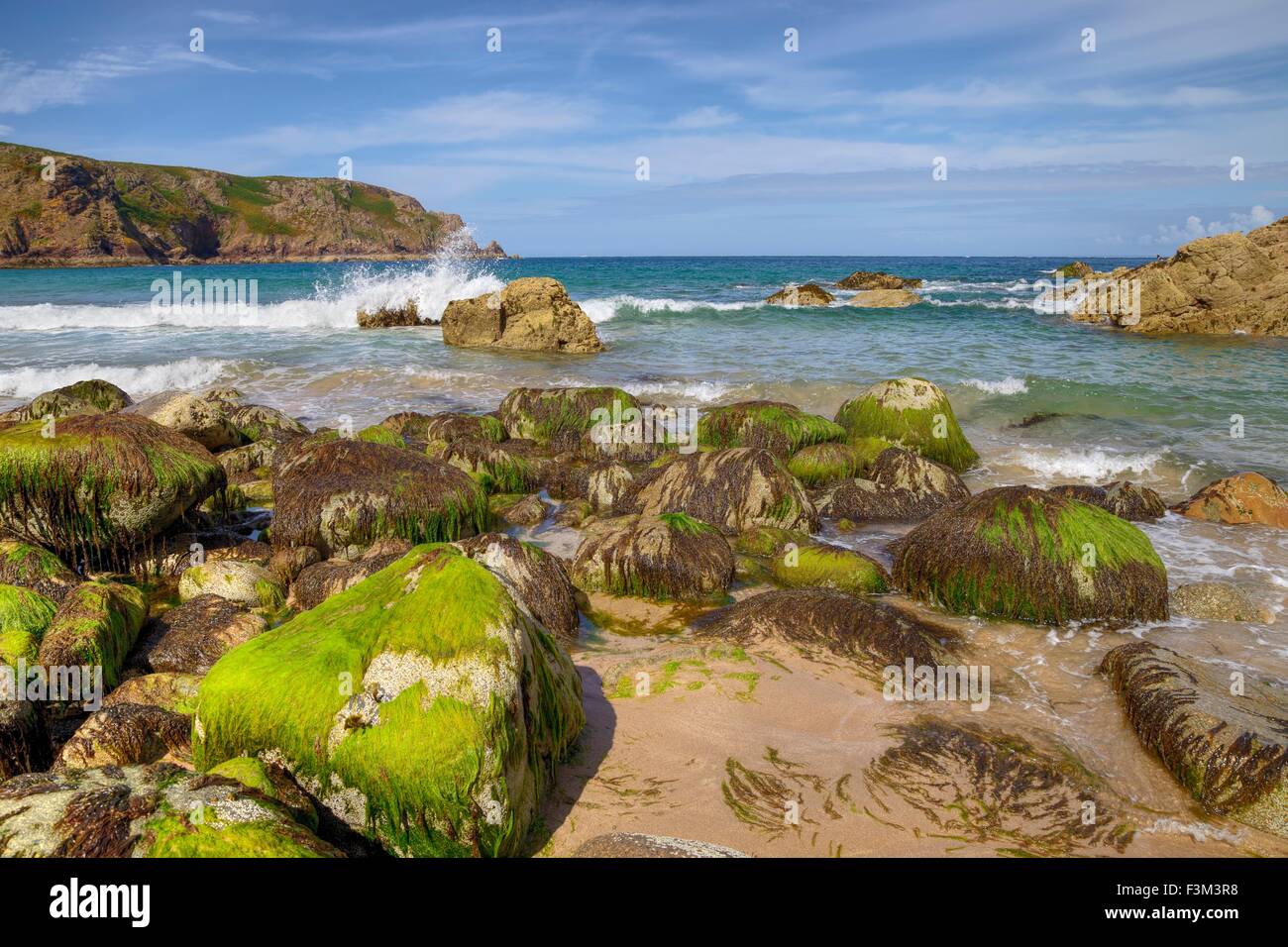 Plemont Bay, Jersey, Great Britain Stock Photo