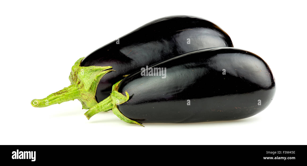 Organic eggplant Stock Photo