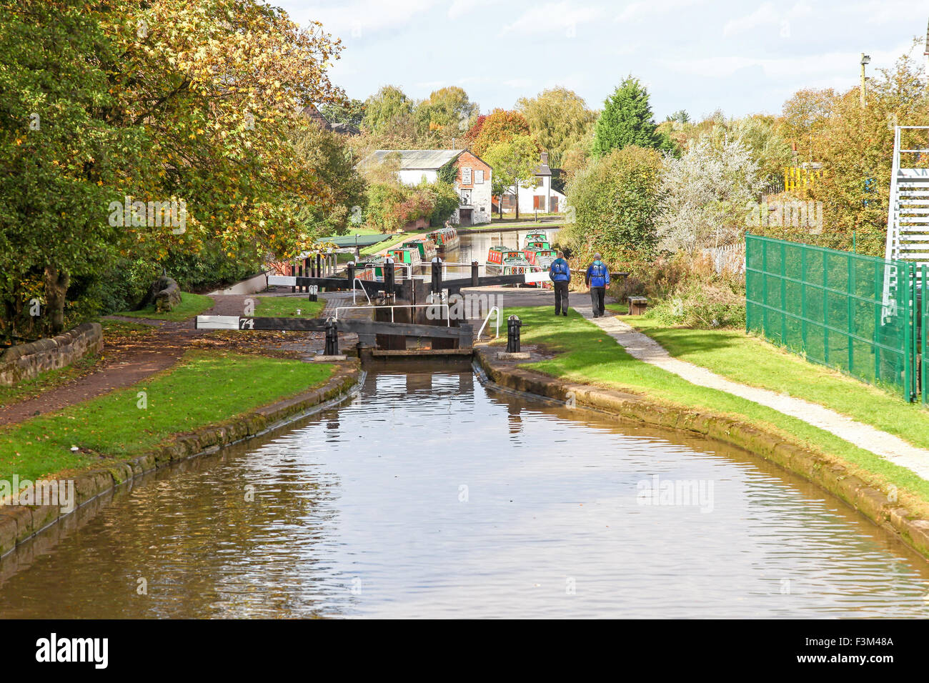 The Kings Lock Chandlery or boatyard on the Trent and Mersey Canal