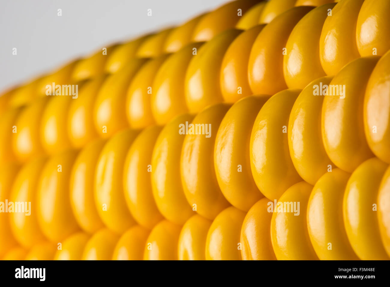 Abstract detail of corn on the cob Stock Photo