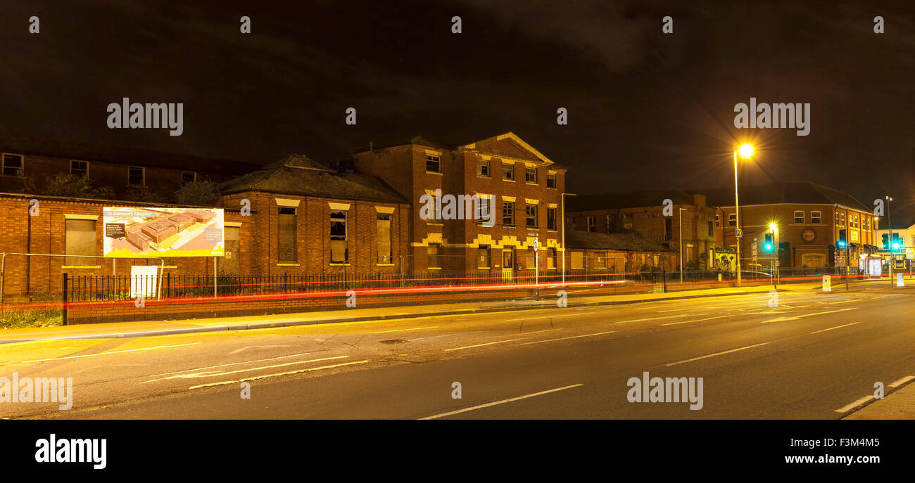 St Edmund's Hospital, Wellingborough Rd, Northampton at night Stock