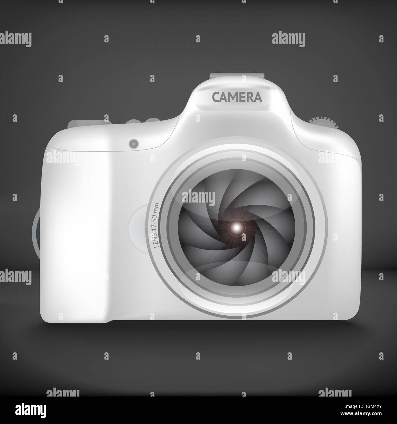 Black vector illustration of camera without lens Stock Vector Image
