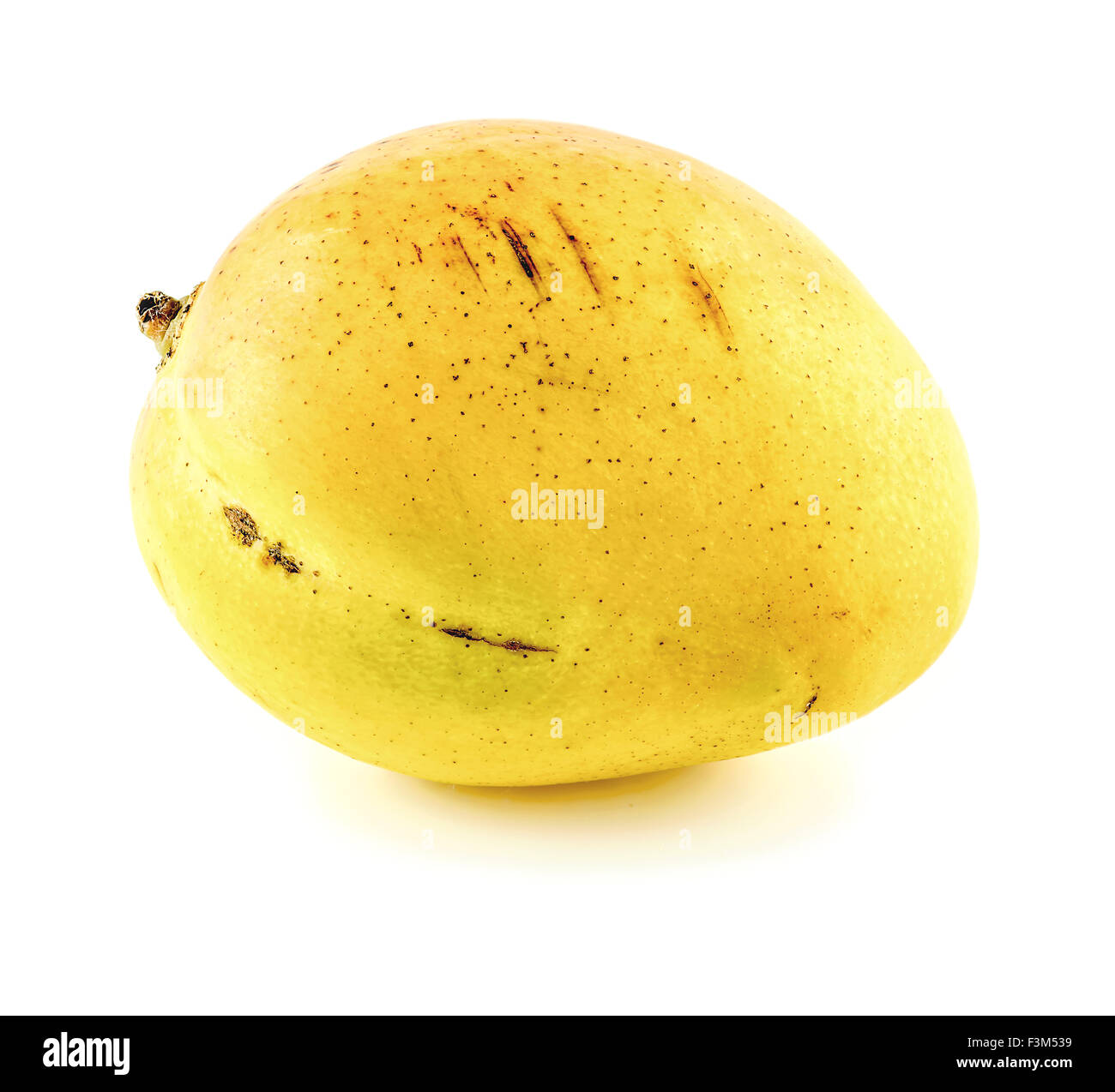 Closeup macro of juicy ripe mango Stock Photo