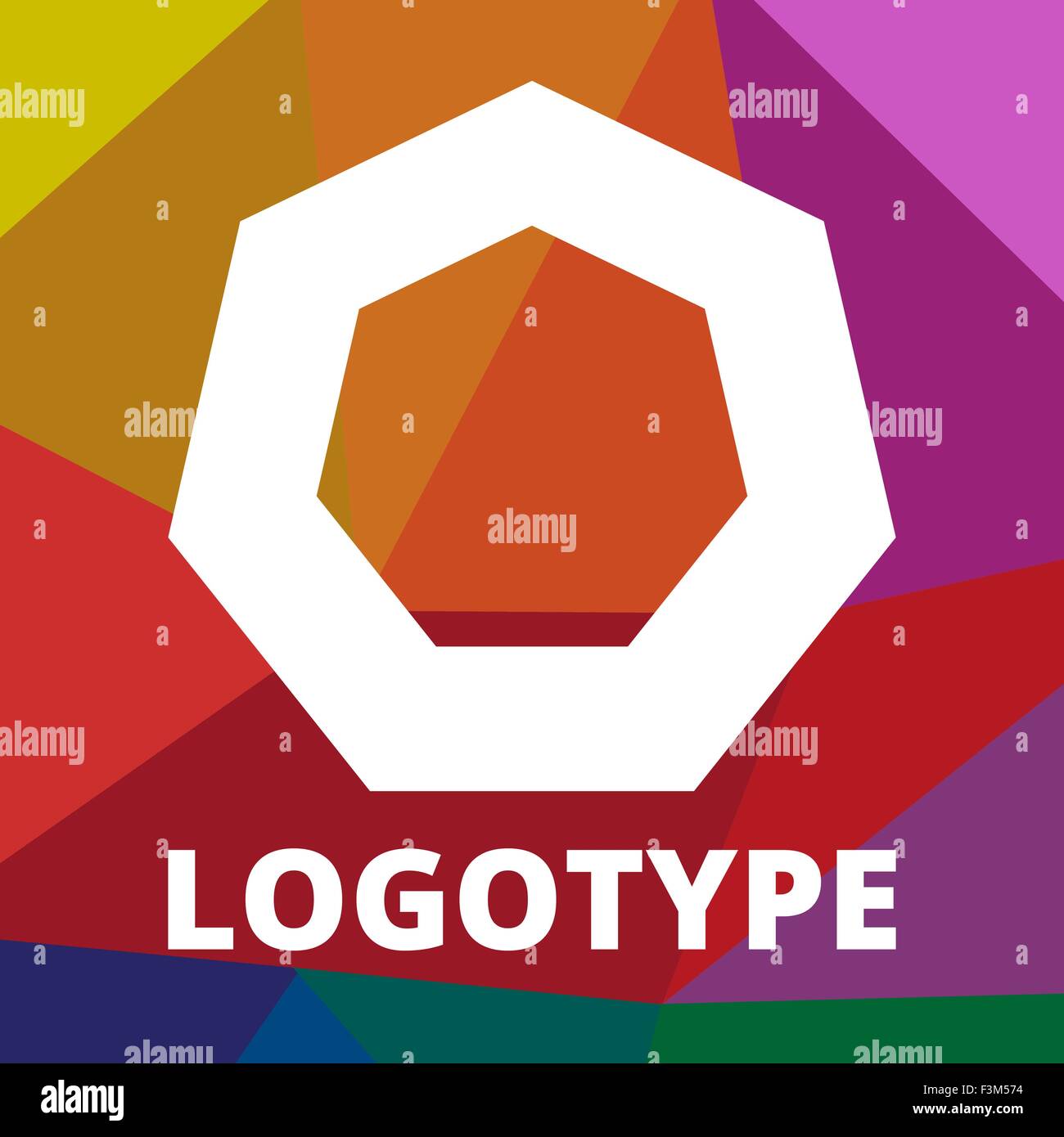Letter O Vector Origami Logo icon. Colorful Abstract Design template ...