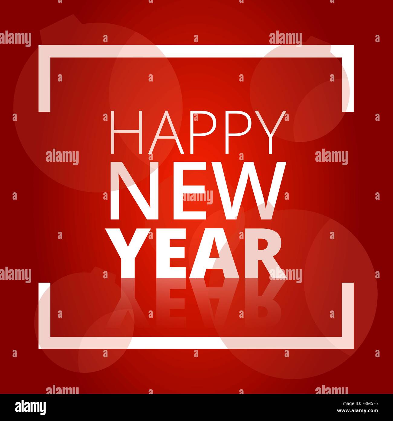 Happy New Year lettering Greeting Card, vector illustration Stock ...