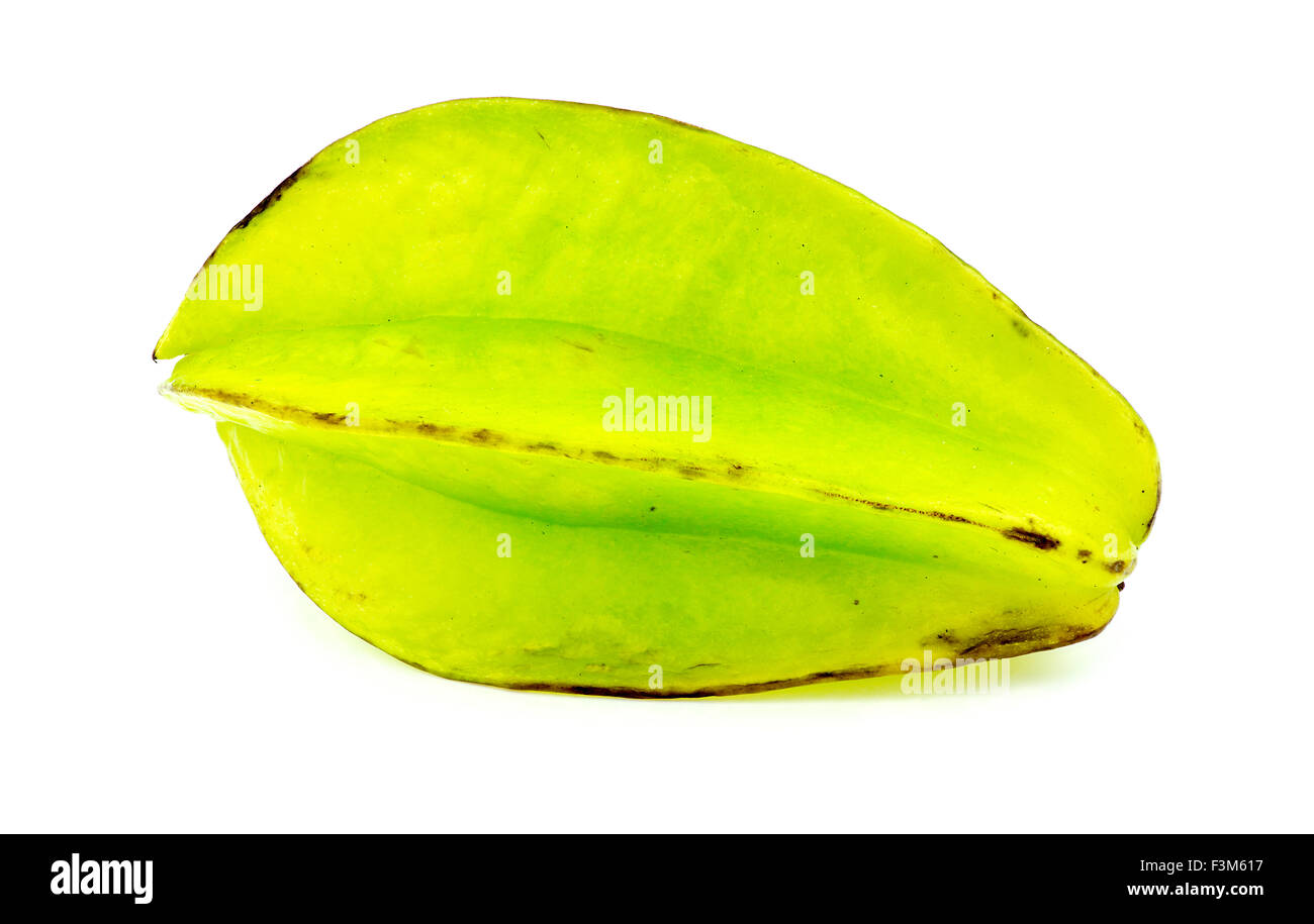 Vibrant ripe star fruit isolated on white Stock Photo - Alamy