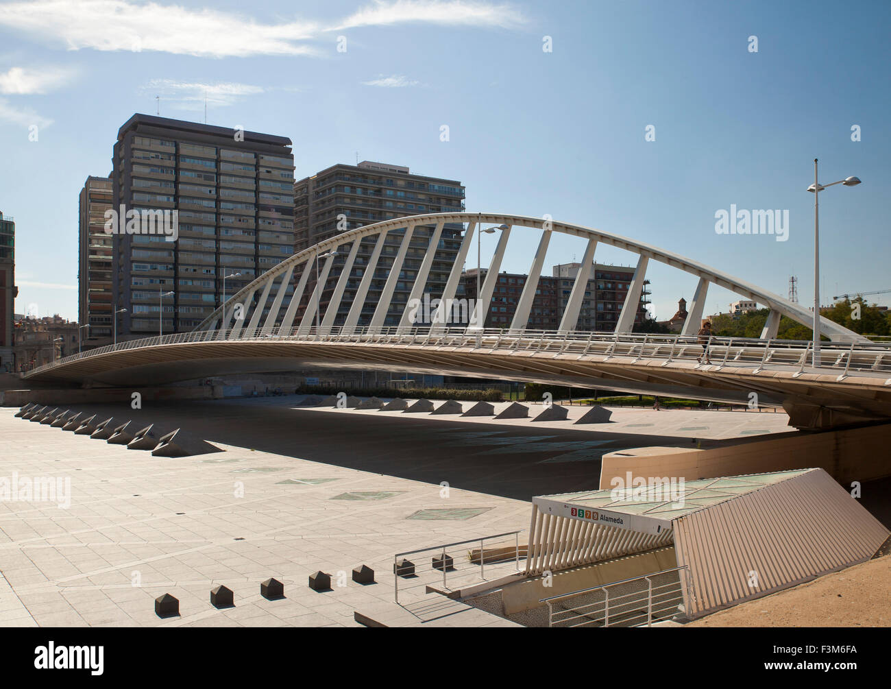 Pont de l Exposició, Valencia, Spain. Stock Photo