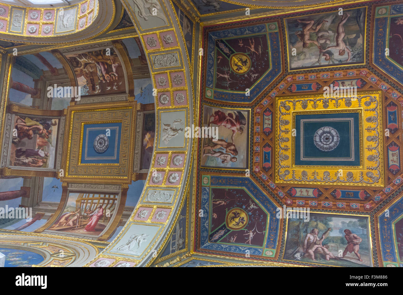 Ceiling paintings, Hermitage, St. Petersburg Stock Photo