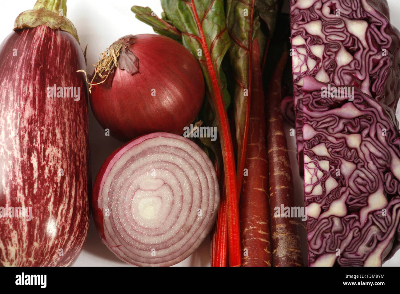 Purple Vegetables Stock Photo