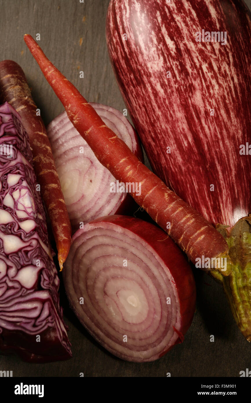 Purple Vegetables Stock Photo