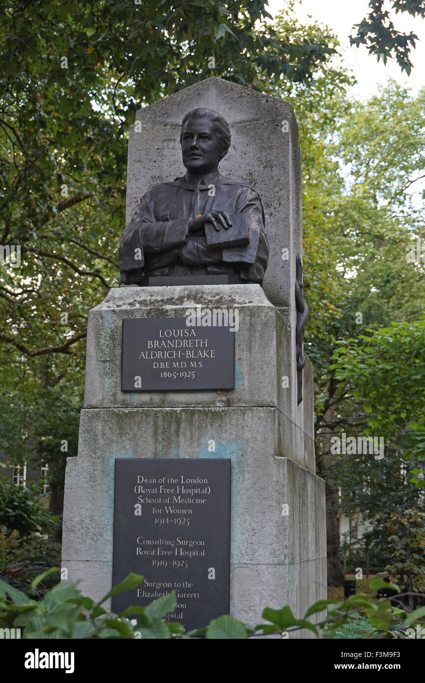 Louisa brandreth aldrich blake statue tavistock square hires stock photography and images Alamy