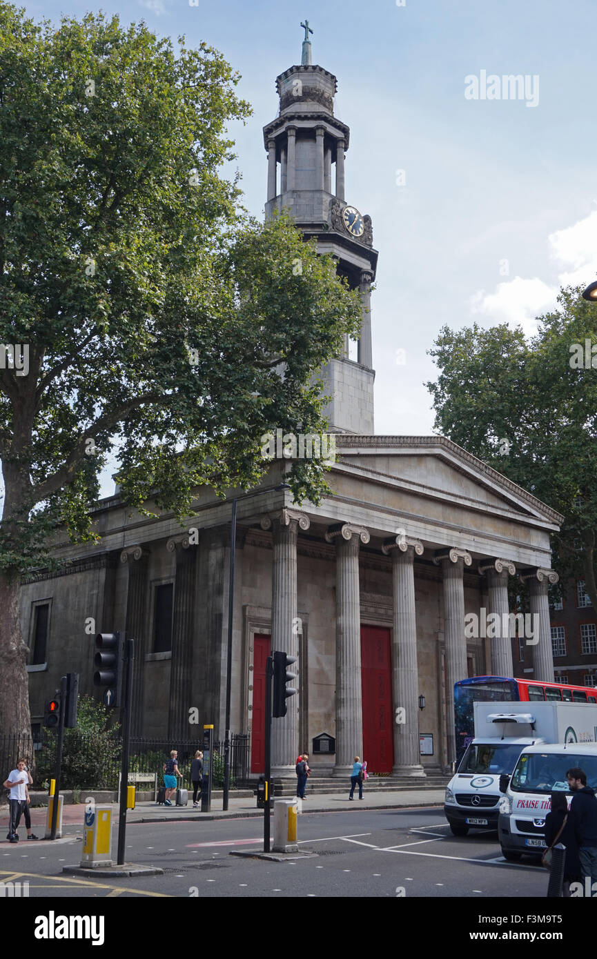 St Pancras New Church, Euston Road, London, Uk Stock Photo