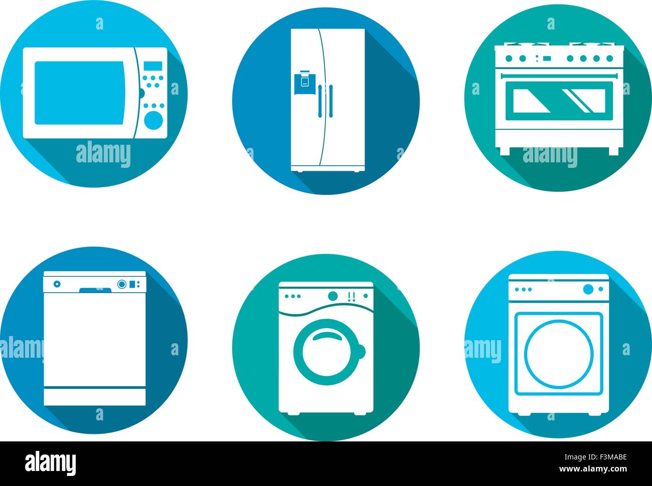 Appliances icons Stock Vector