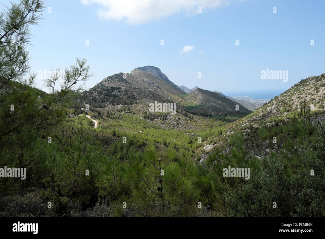 A Besparmak Mountain landscape in early autumn in North Cyprus   KATHY DEWITT Stock Photo