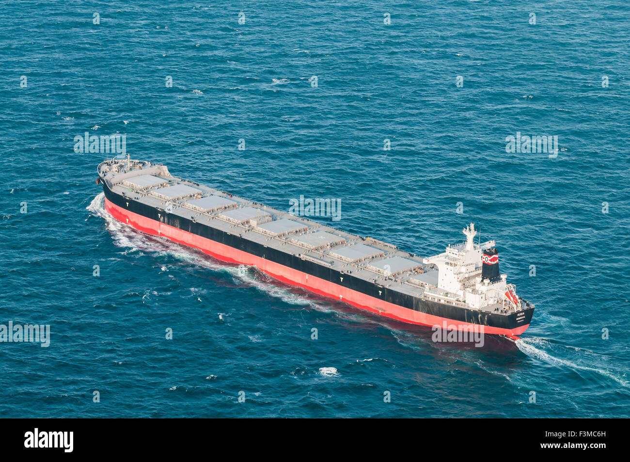 Rugia Bulk Carrier crossing the Channel Stock Photo