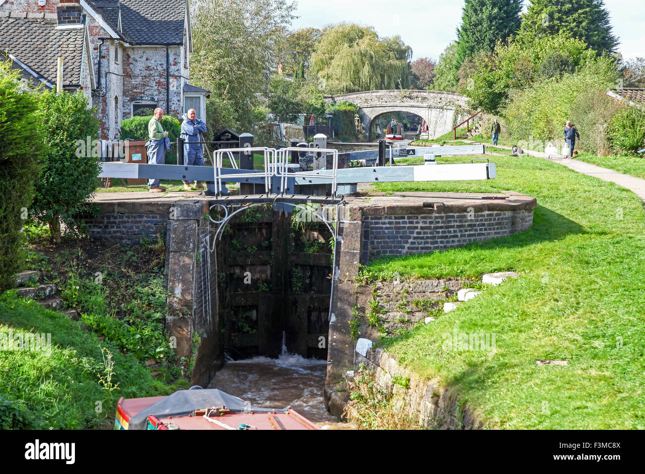 Wardle Lock on the Wardle branch of the Shropshire Union Canal