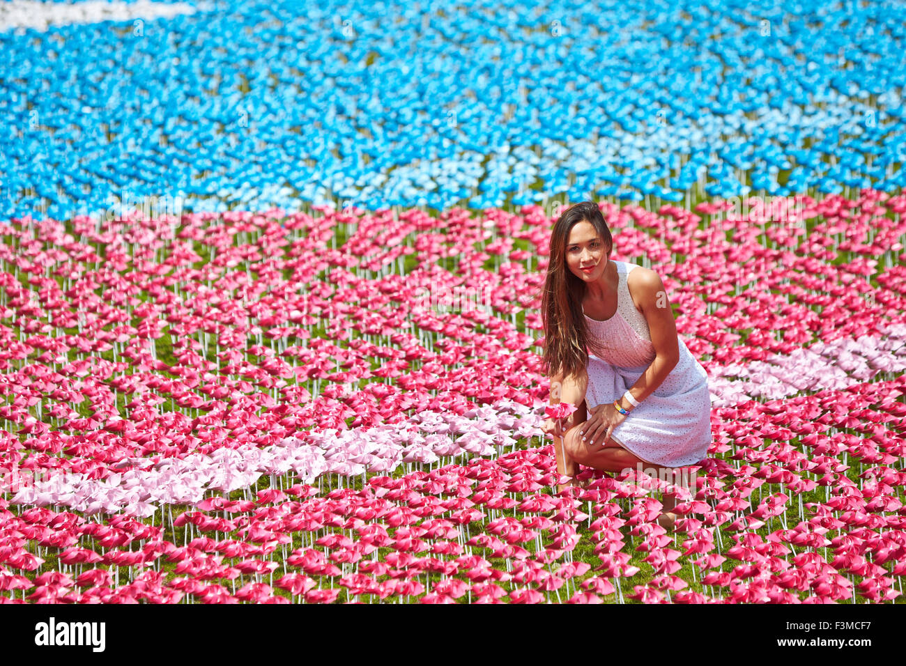 Myleene Klass helps create the Big IF installation in Hyde Park