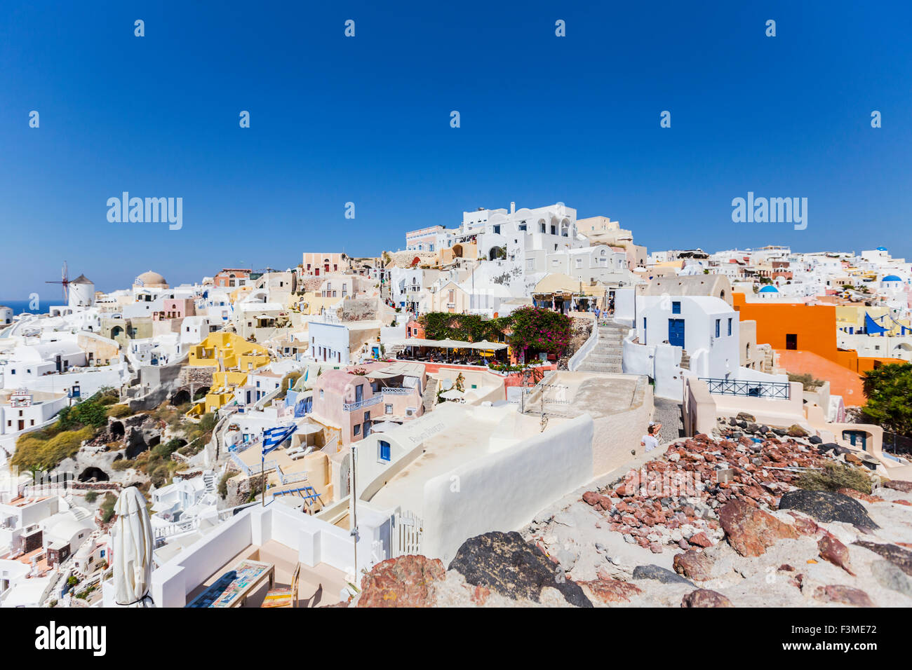 Town,Greece,Villa,Santorini Stock Photo