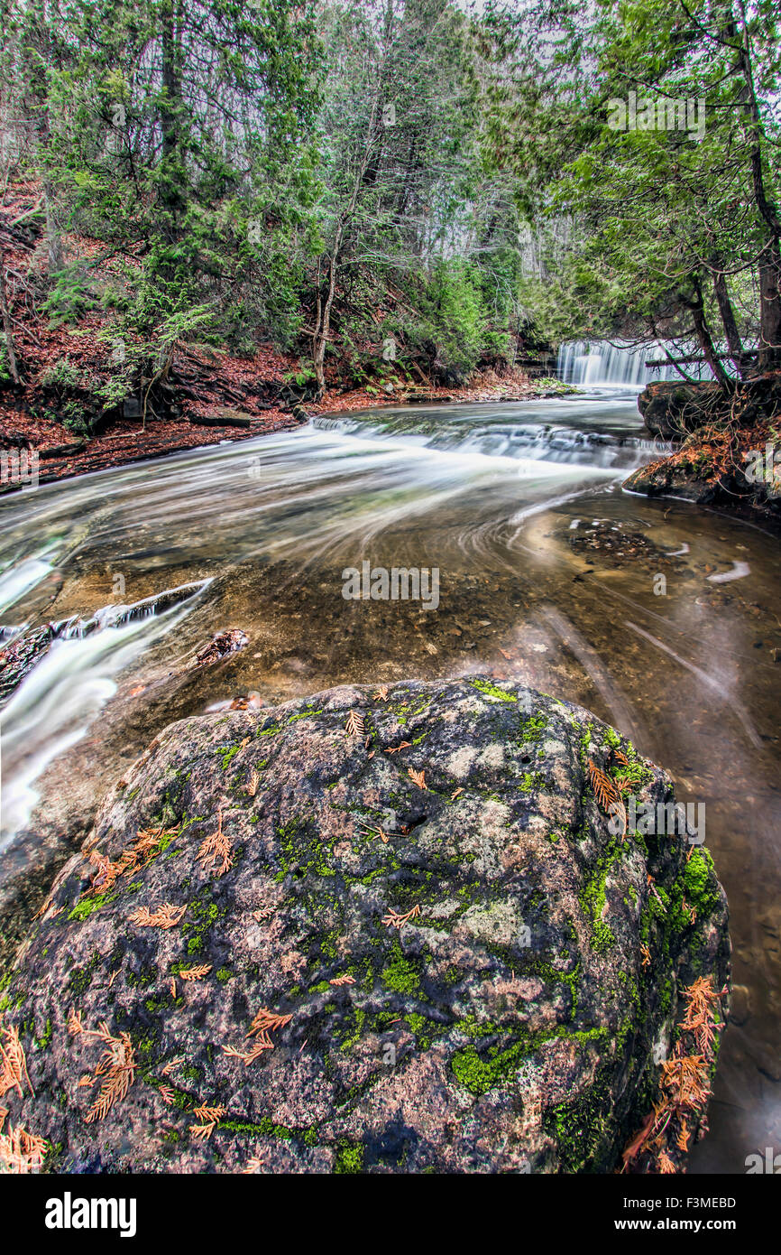 Beautiful and well hidden Cannings Falls in fall Stock Photo - Alamy