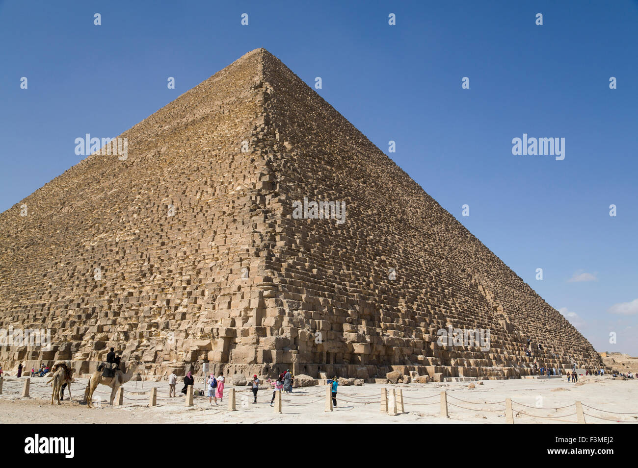 Egypt,Unesco,Great Pyramid Of Giza Stock Photo