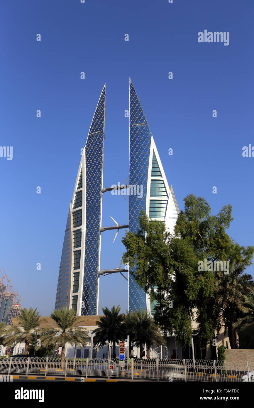 World Trade Centre, Manama, Kingdom of Bahrain Stock Photo