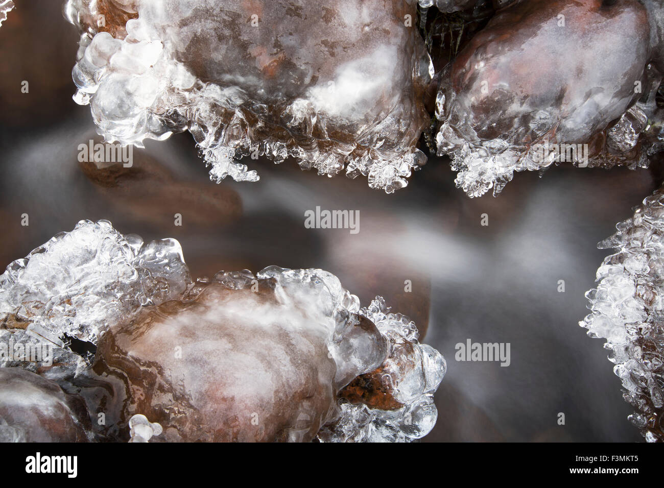 Ice,Cold,Iceland,Flowing,Rock Stock Photo