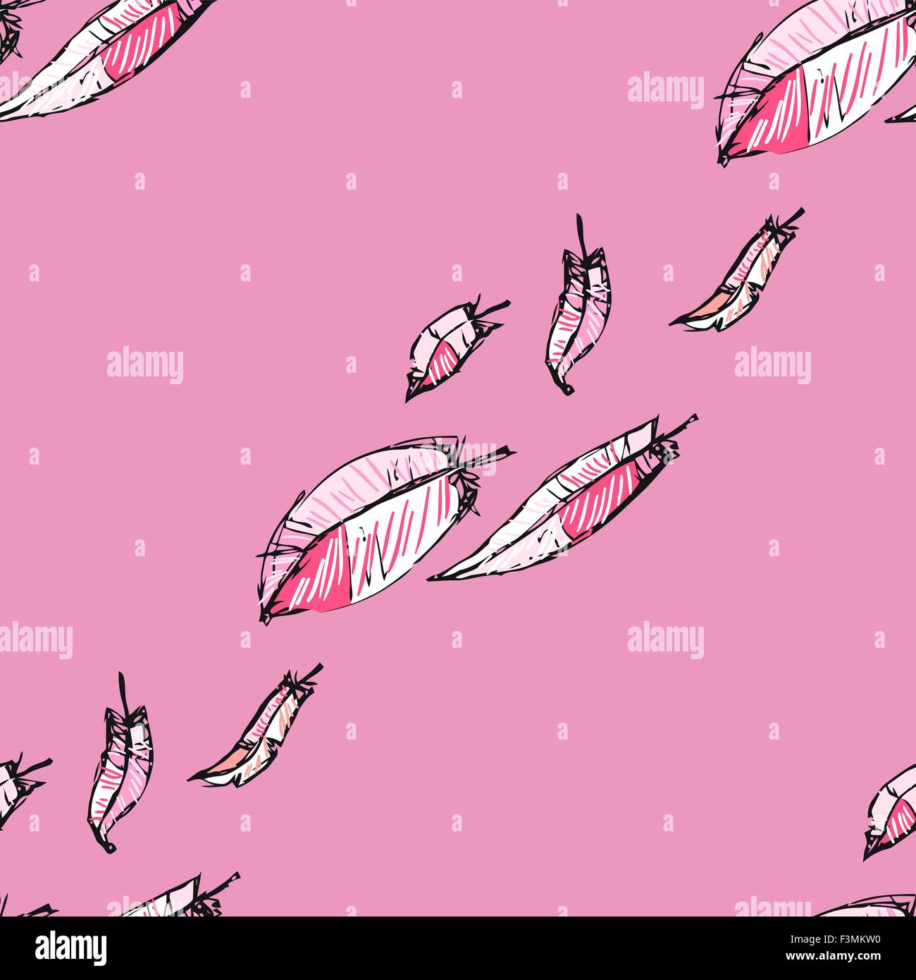 seamless pattern with feathers Stock Vector Image & Art - Alamy