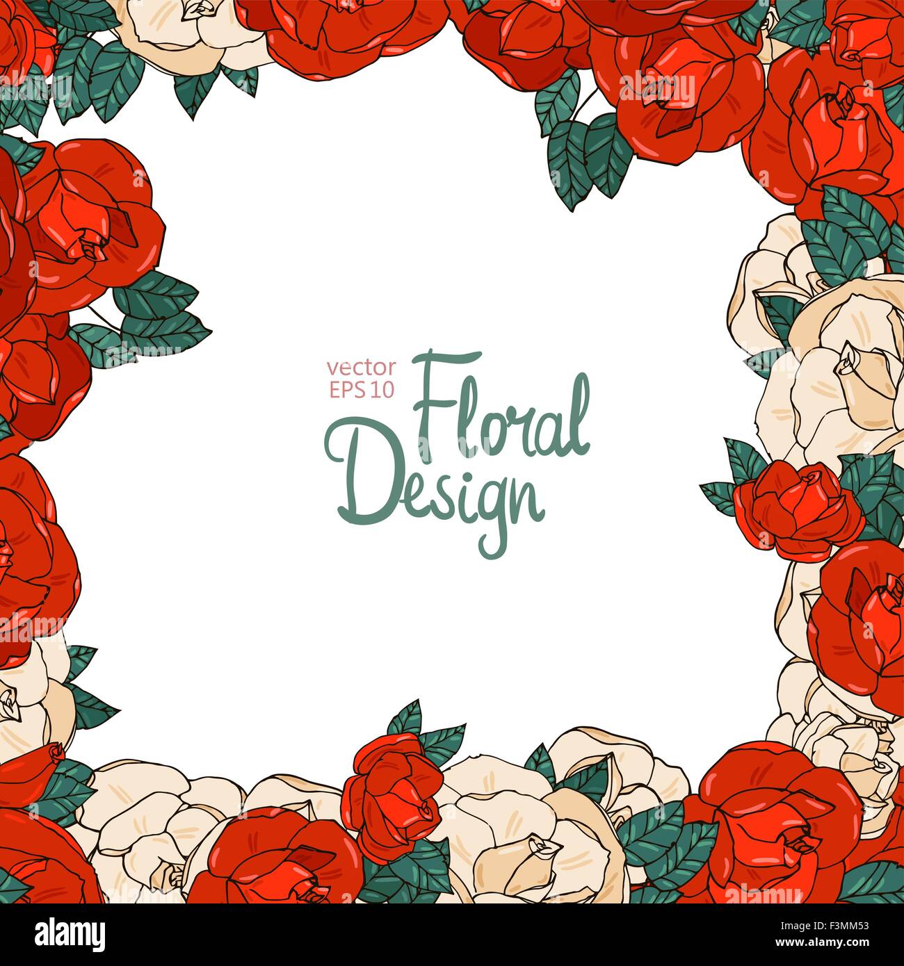 Vintage floral vector frame Stock Vector Image & Art - Alamy