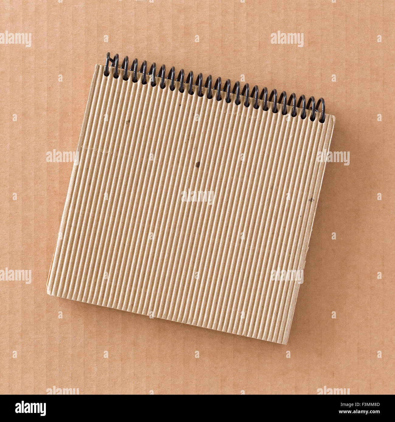 Notepad on cardboard Stock Photo Alamy